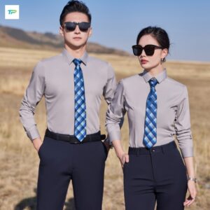 Ao so mi dong phuc mau xam nhat (3)